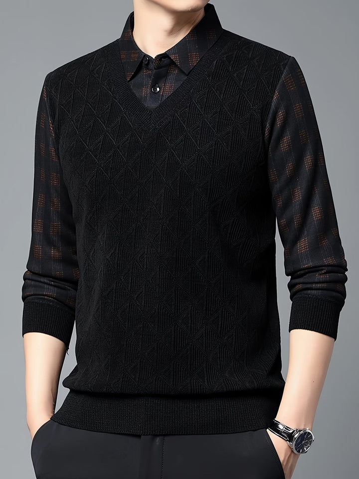 Alan - Maglione in Maglia a Maniche Lunghe