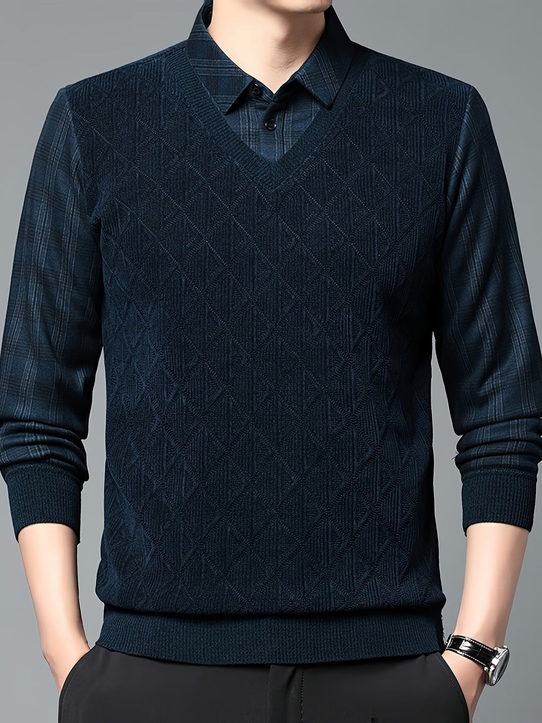 Alan - Maglione in Maglia a Maniche Lunghe