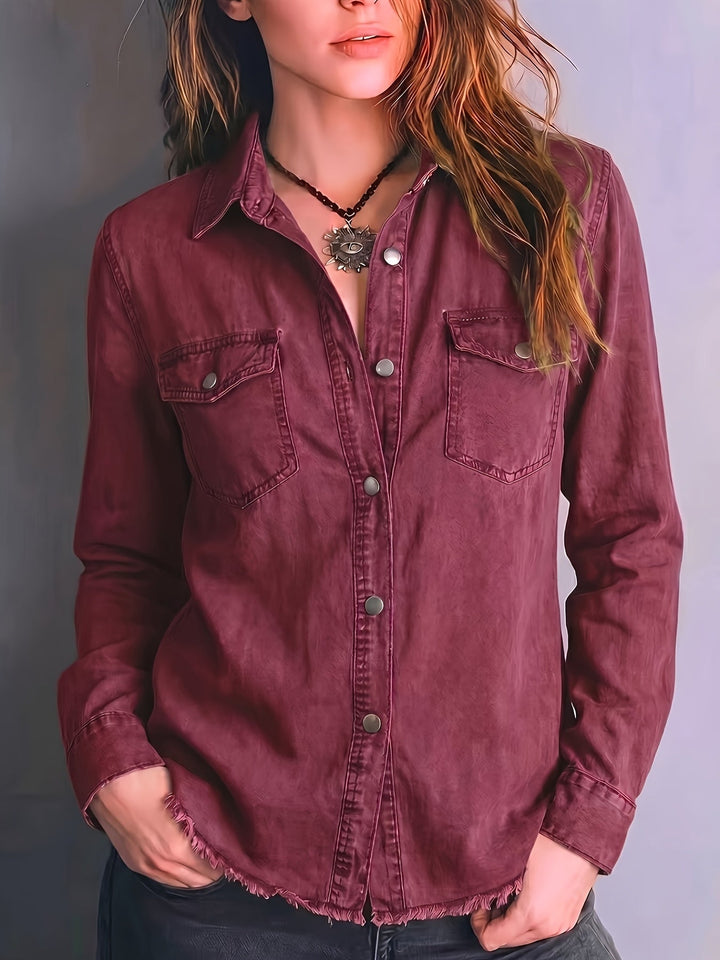 Blazka - Camicia Elegante Con Bottoni Sul Davanti E Taschino