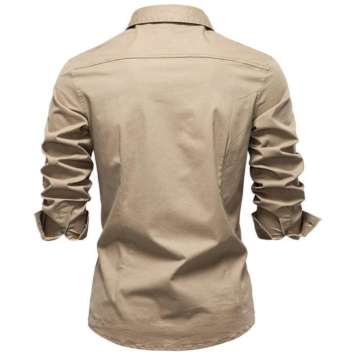 Sampath - Camicia di Cotone a Maniche lunghe
