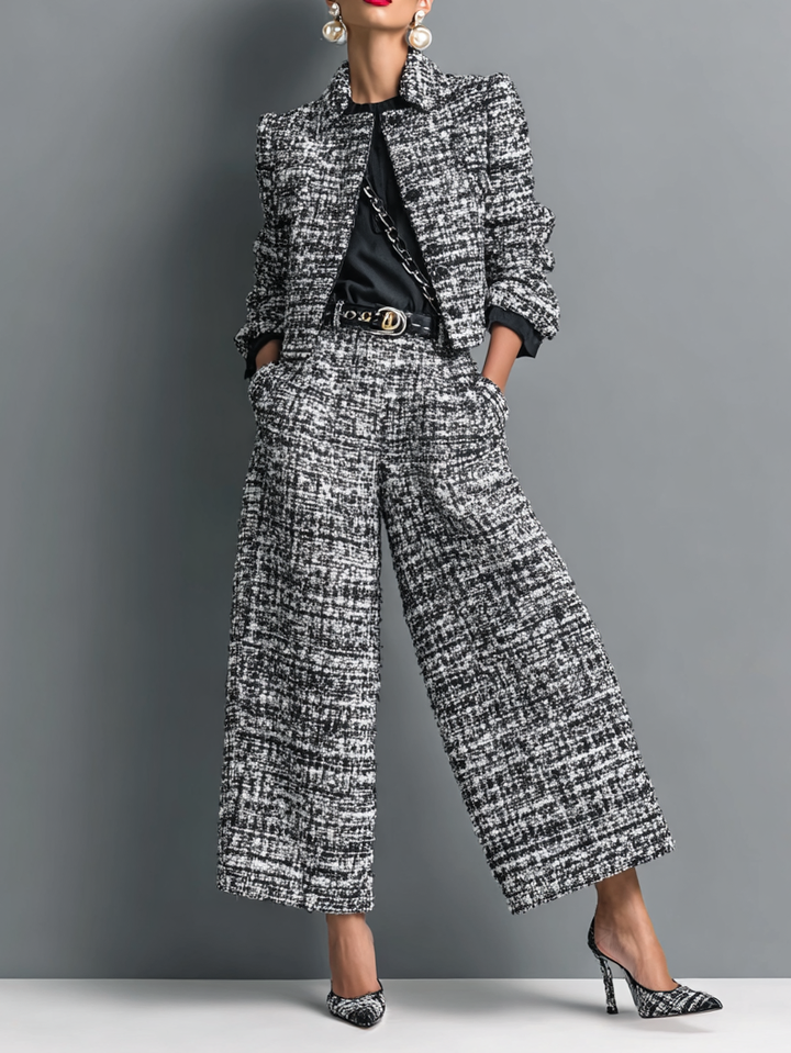 Aderet - Elegante Giacca a Maniche Lunghe e Pantaloni Casual