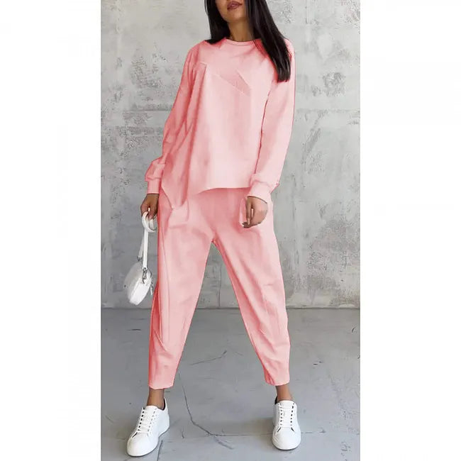 Tashia - Set Composto da Felpa Casual a Maniche Lunghe e Pantaloni da Jogging