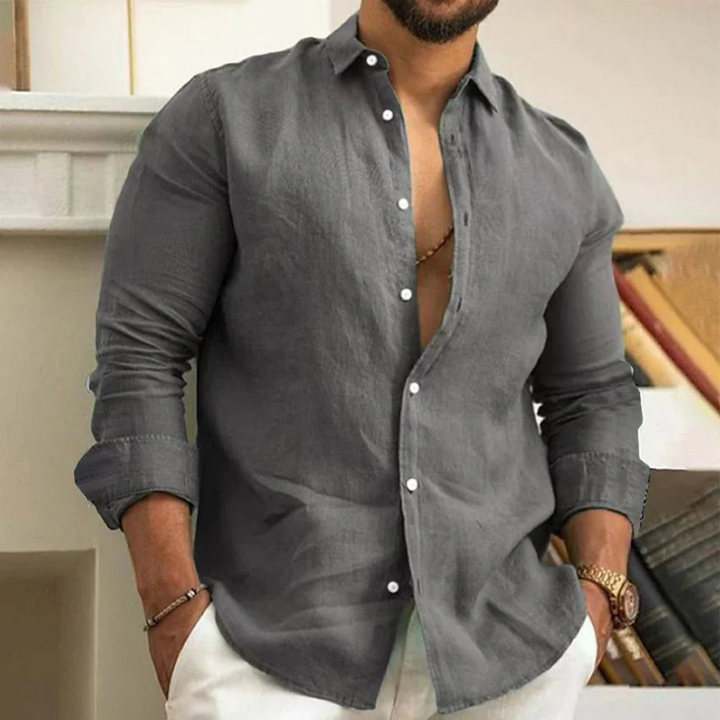 Hyeon - Camicia Leggera Con Bottoni