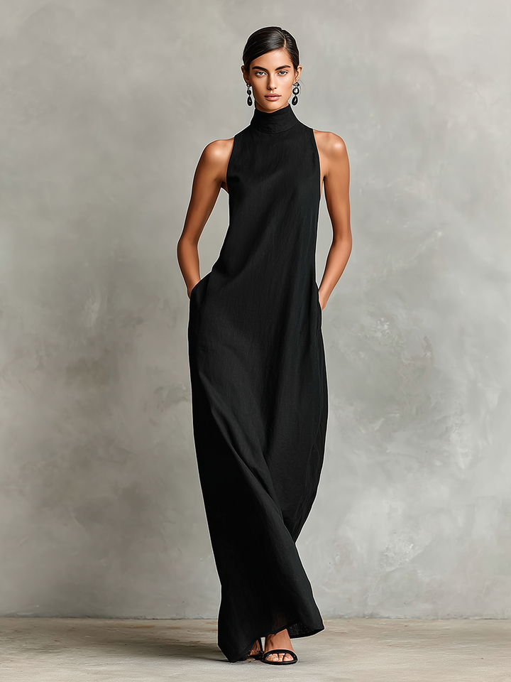Imeria - Abito Lungo Con Scollo All'americana