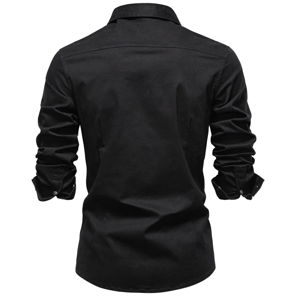 Sampath - Camicia di Cotone a Maniche lunghe