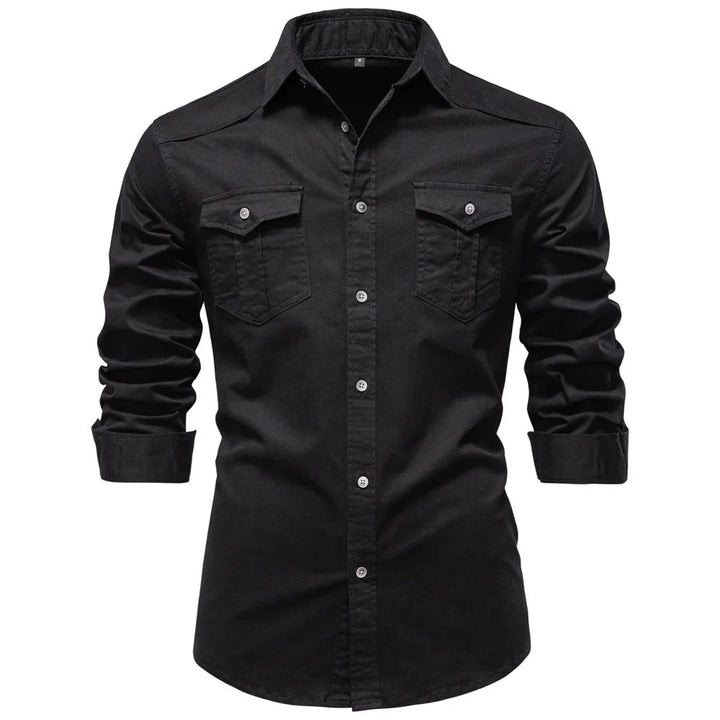 Sampath - Camicia di Cotone a Maniche lunghe