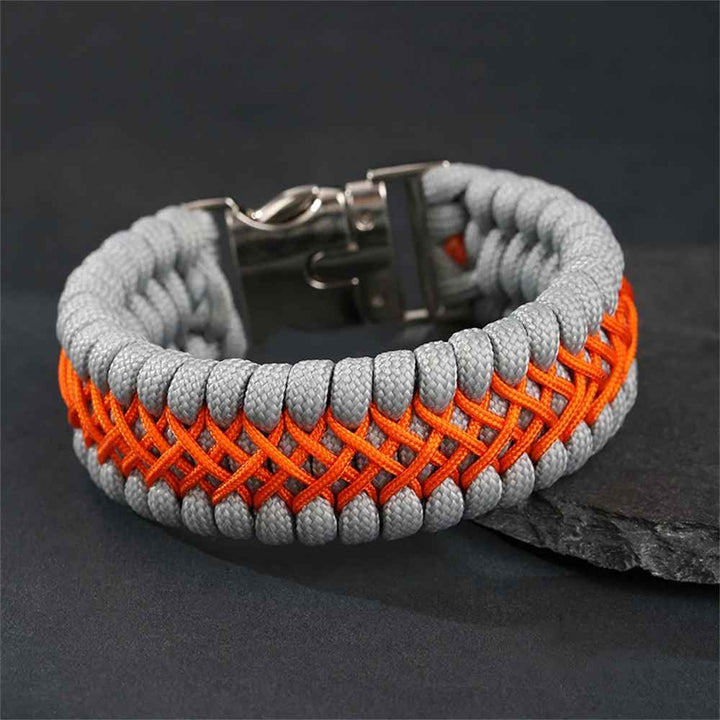 KnotVanta - Bracciale Con Cordoncino Intrecciato E Fibbia