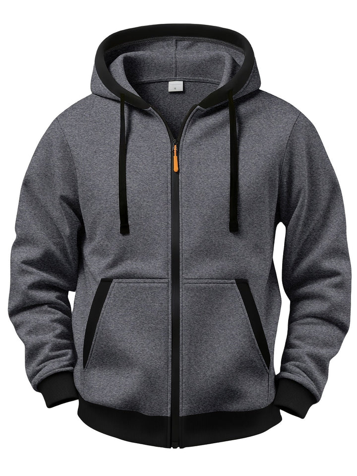 Mussoline - Maglia Invernale Casual a Maniche Lunghe Con Cappuccio E Cerniera
