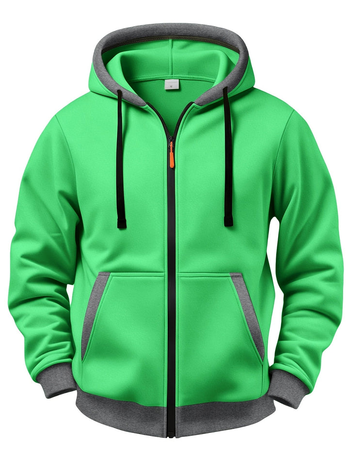 Mussoline - Maglia Invernale Casual a Maniche Lunghe Con Cappuccio E Cerniera