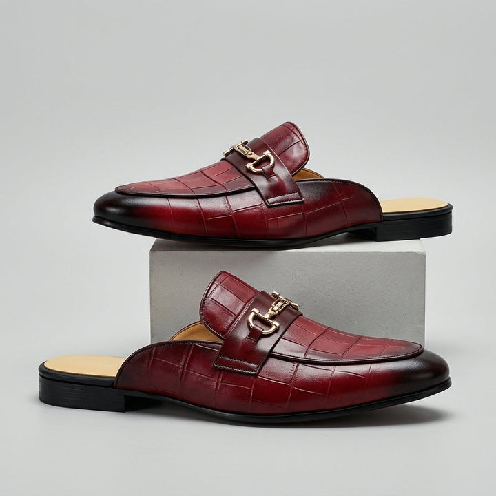Idris - Scarpe in Pelle Con Tallone Scoperto