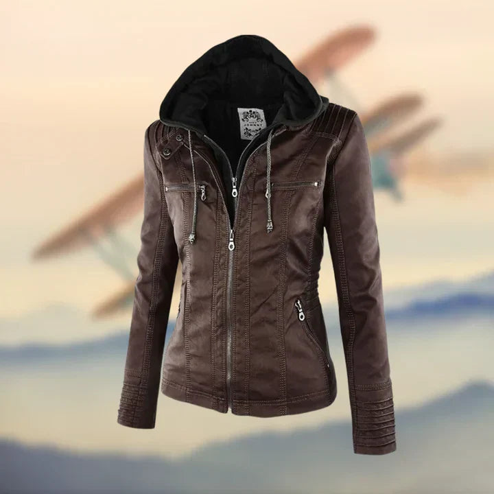 Janina – Giacca In Pelle Elegante e Unica
