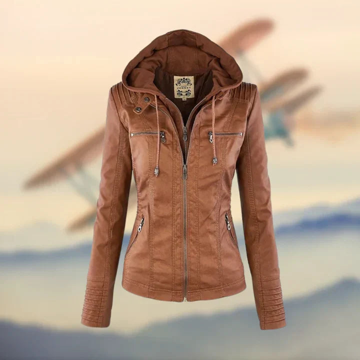 Janina – Giacca In Pelle Elegante e Unica