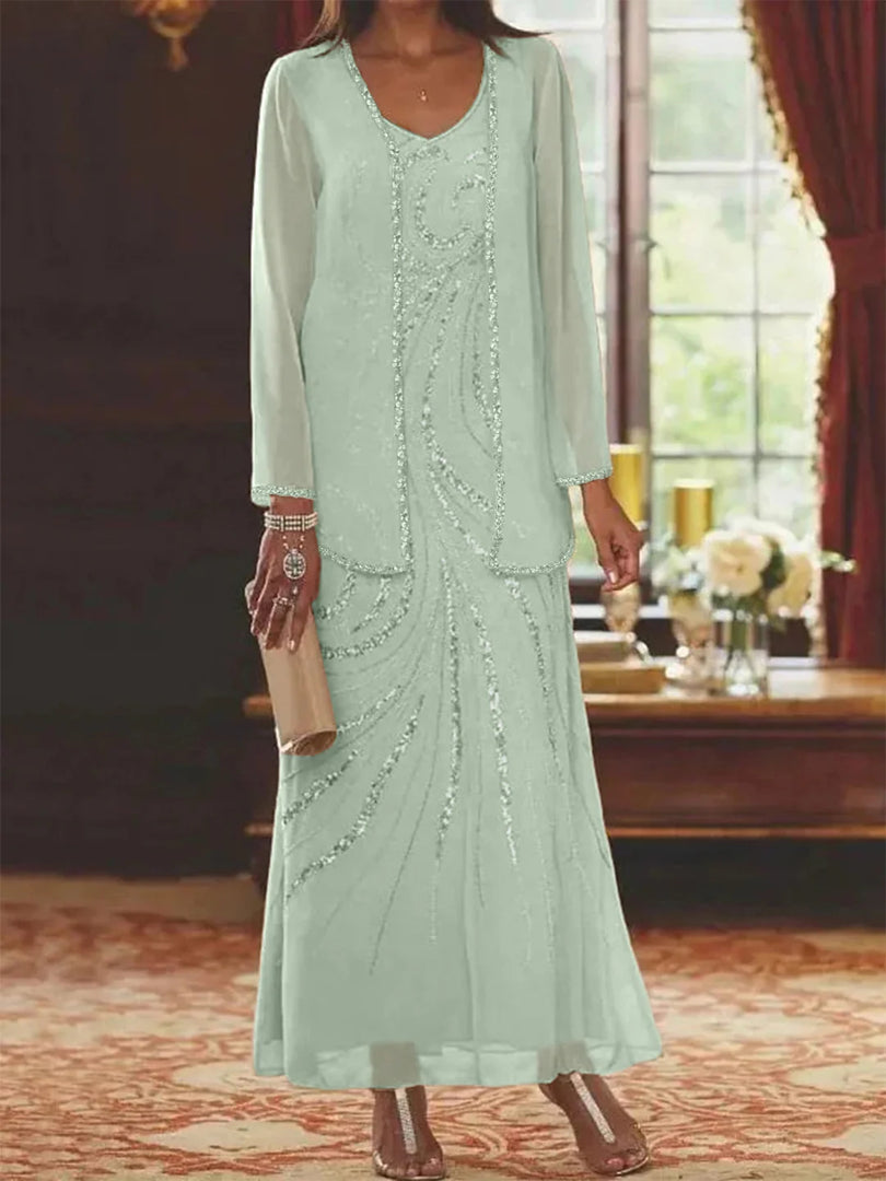 Jungmin - Completo Abito in Chiffon