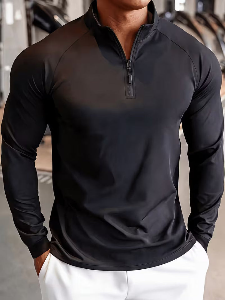 Zerdan - Felpa a Maniche Lunghe Con Mezza Zip