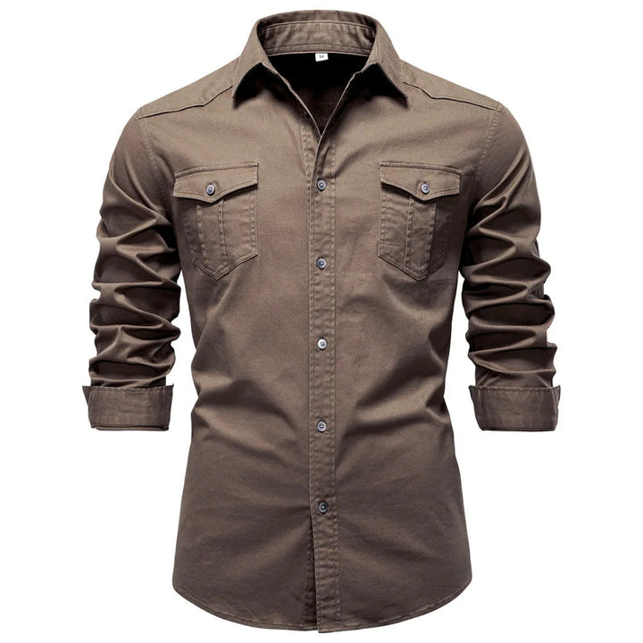 Sampath - Camicia di Cotone a Maniche lunghe