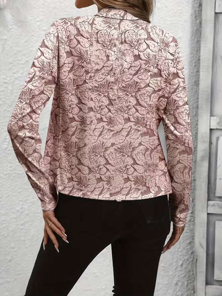 Tifany - Blazer a Maniche Lunghe con Stampa Floreale