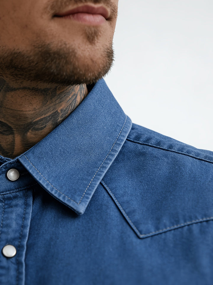 Zeynal - Camicia Casual in Denim