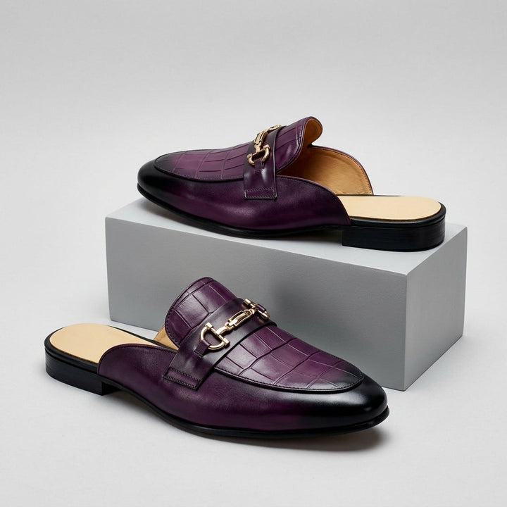 Idris - Scarpe in Pelle Con Tallone Scoperto