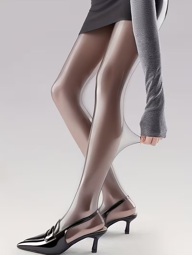 Bekah - Collant Elasticizzati Con Piedini ad Alta Lucentezza