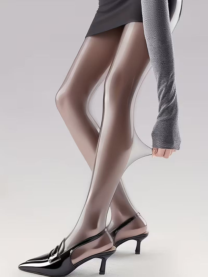 Bekah - Collant Elasticizzati Con Piedini ad Alta Lucentezza