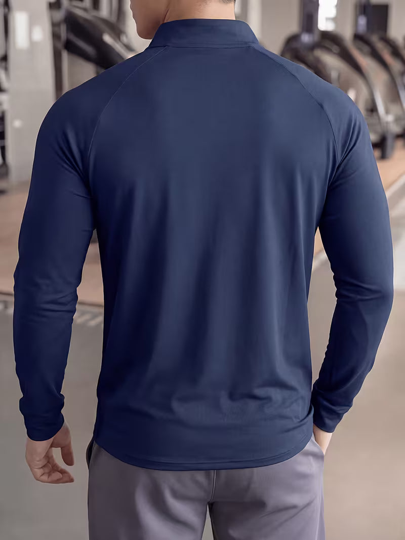 Zerdan - Felpa a Maniche Lunghe Con Mezza Zip
