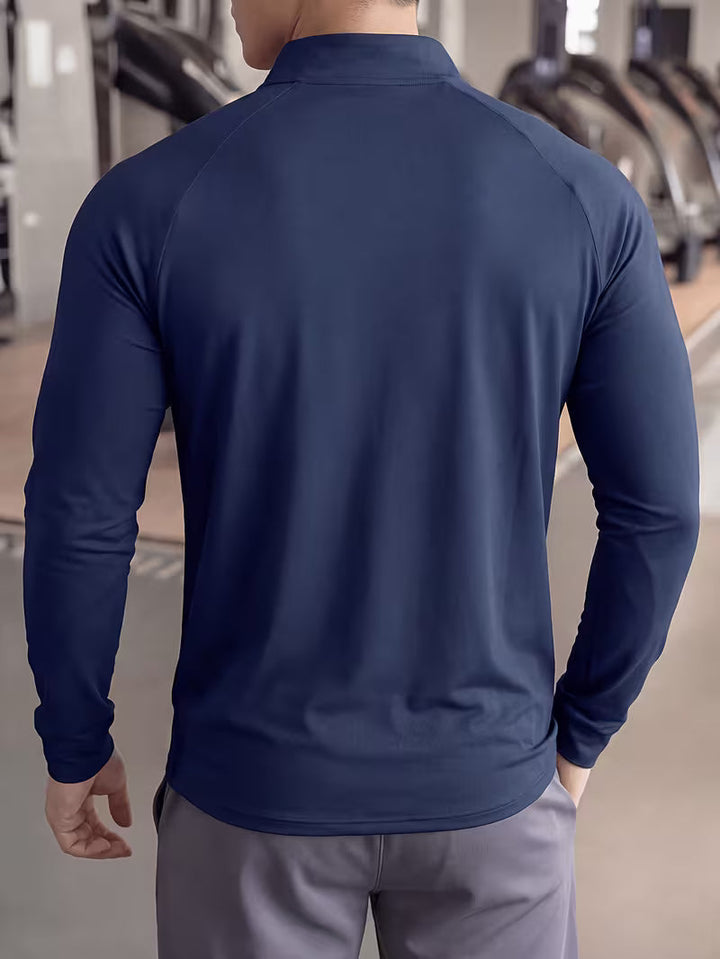 Zerdan - Felpa a Maniche Lunghe Con Mezza Zip