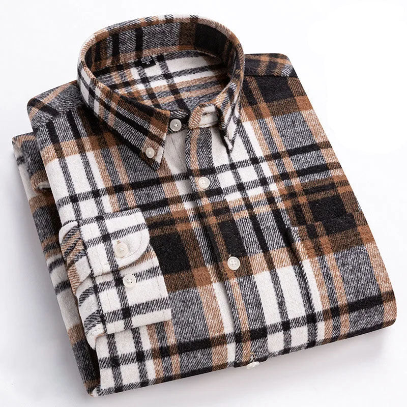 Joman - Camicia a Maniche Lunghe a Quadri Con Bottoni