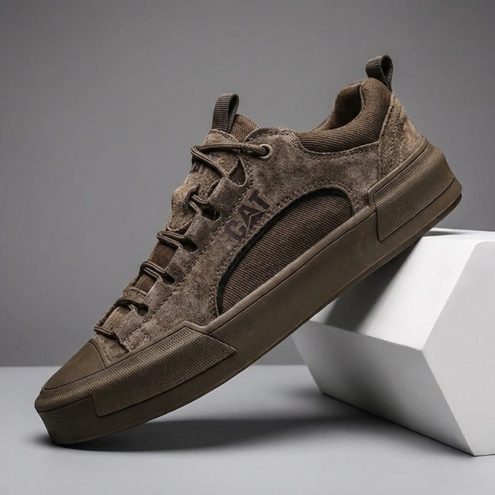 Atherton - Scarpe da Ginnastica Casual in Pelle Scamosciata Con Lacci