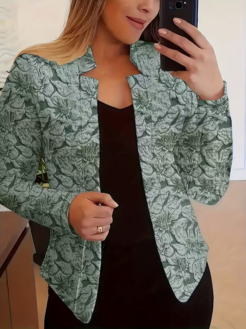 Tifany - Blazer a Maniche Lunghe con Stampa Floreale