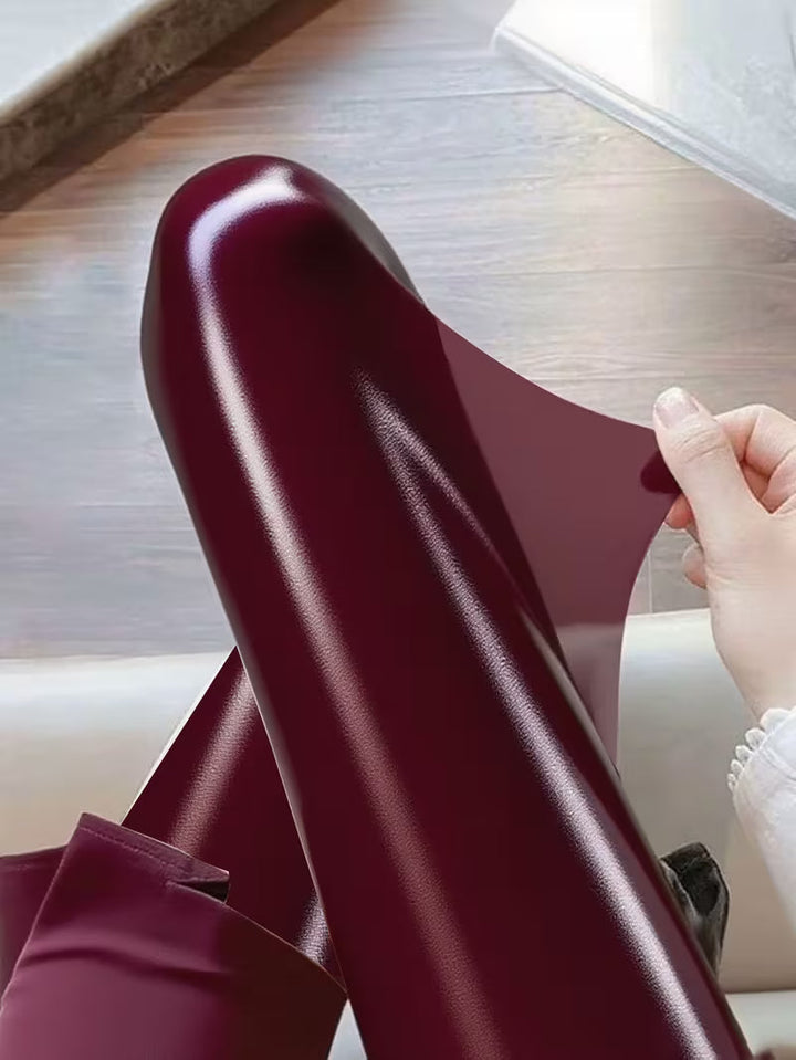 Bekah - Collant Elasticizzati Con Piedini ad Alta Lucentezza