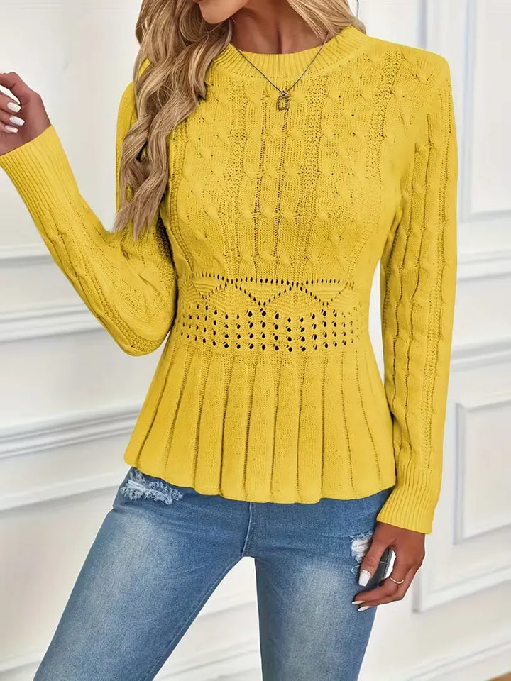 Bellie - Maglione a Girocollo Lavorato a Maglia Grossa