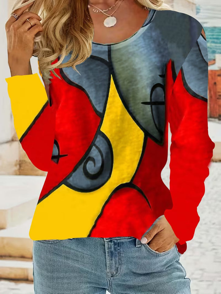 Limmina - Top Con Stampa Geometrica Astratta