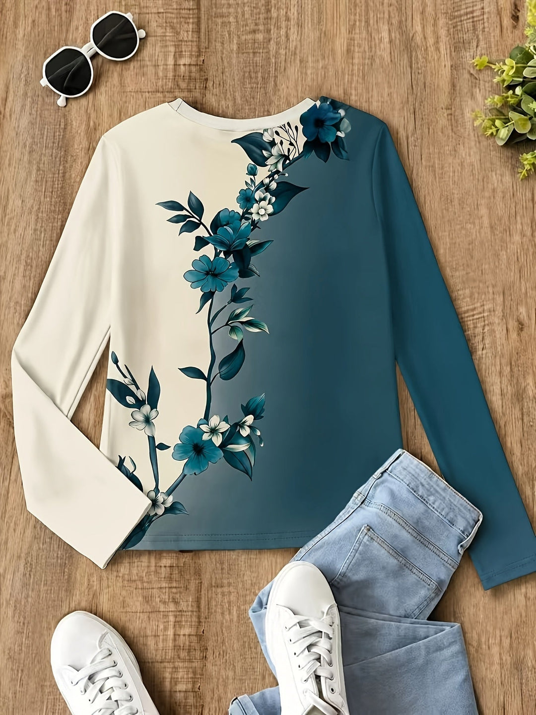 Vanina - Camicia a Maniche Lunghe Con Stampa Floreale