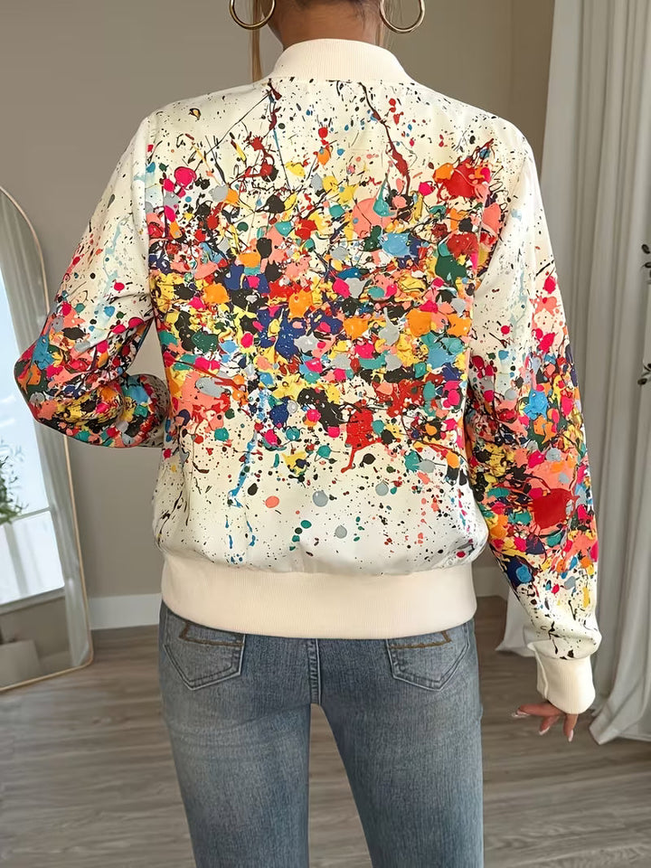 Riena - Giacca Con Vivace Stampa Tie-Dye