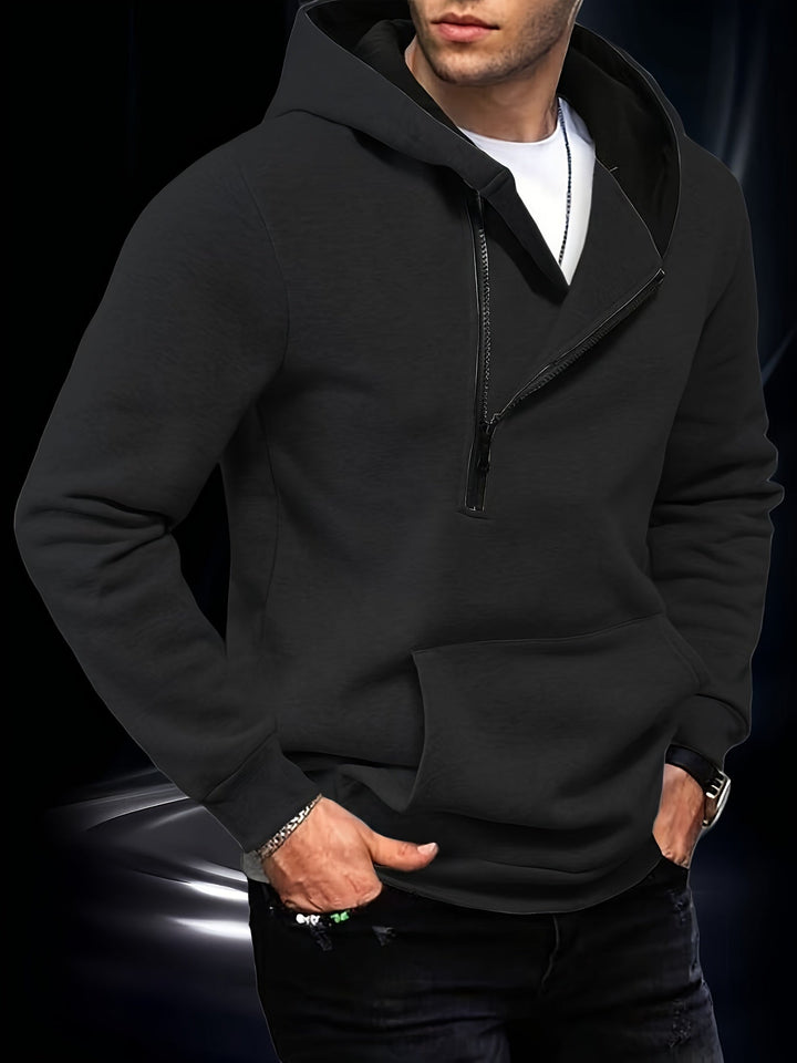 Jaylen - Felpa Con Cappuccio a Maniche Lunghe E Mezza ZIP