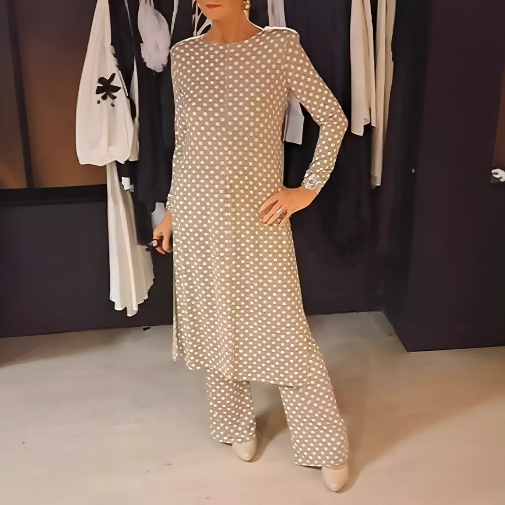 Maryse - Completo a Due Pezzi Con Allegri Pois