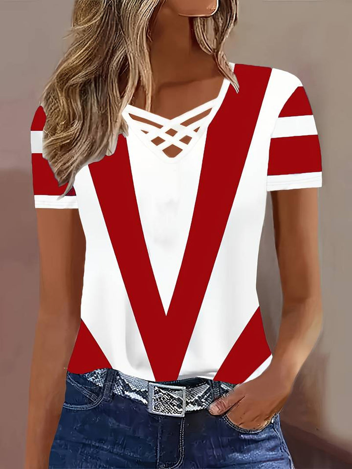 Rosibel - Maglietta a Maniche Corte Con Stampa