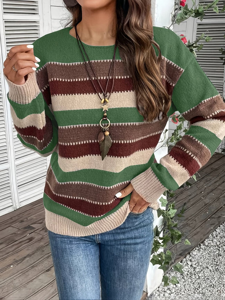 Fadina - Maglione in Maglia a Maniche Lunghe