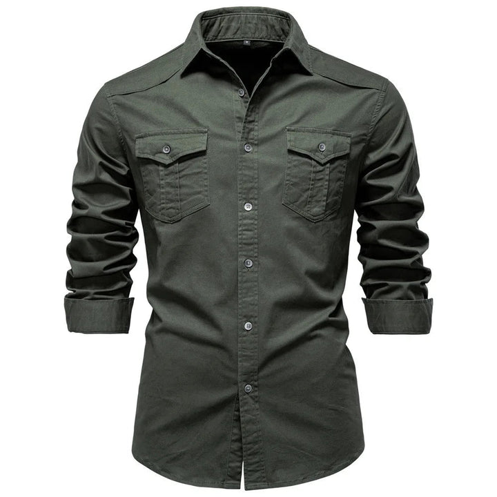 Sampath - Camicia di Cotone a Maniche lunghe