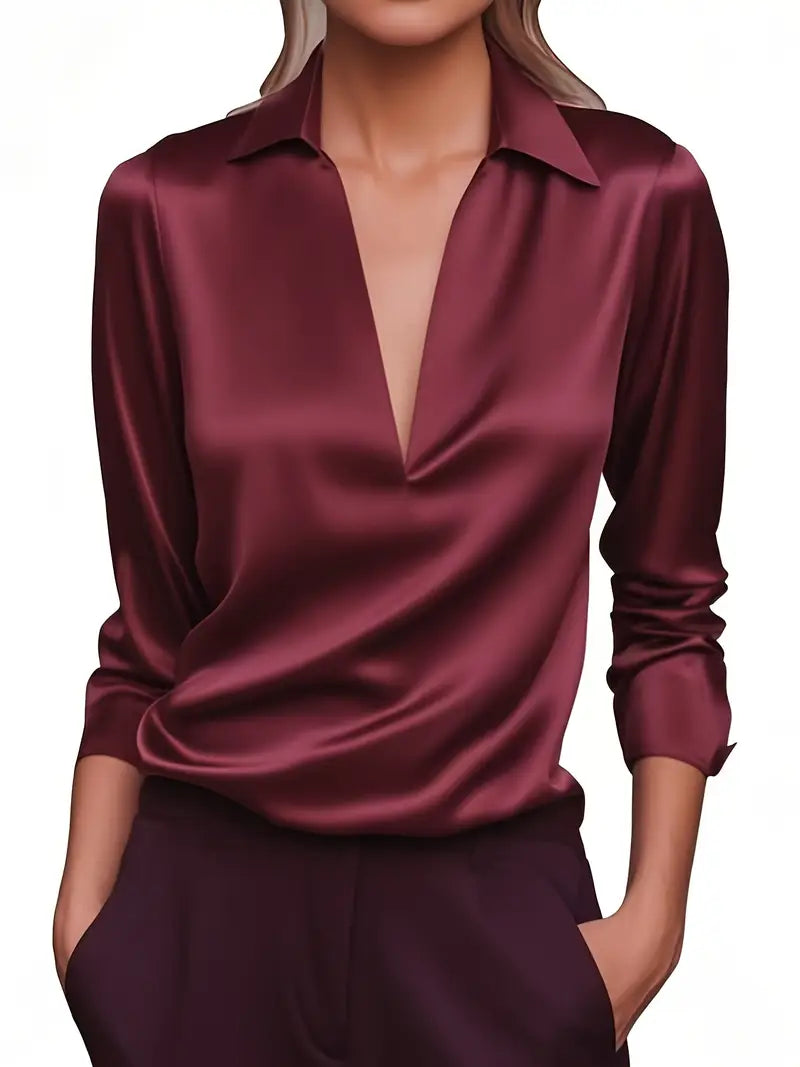Nadene - Camicetta Con Scollo a V Premium