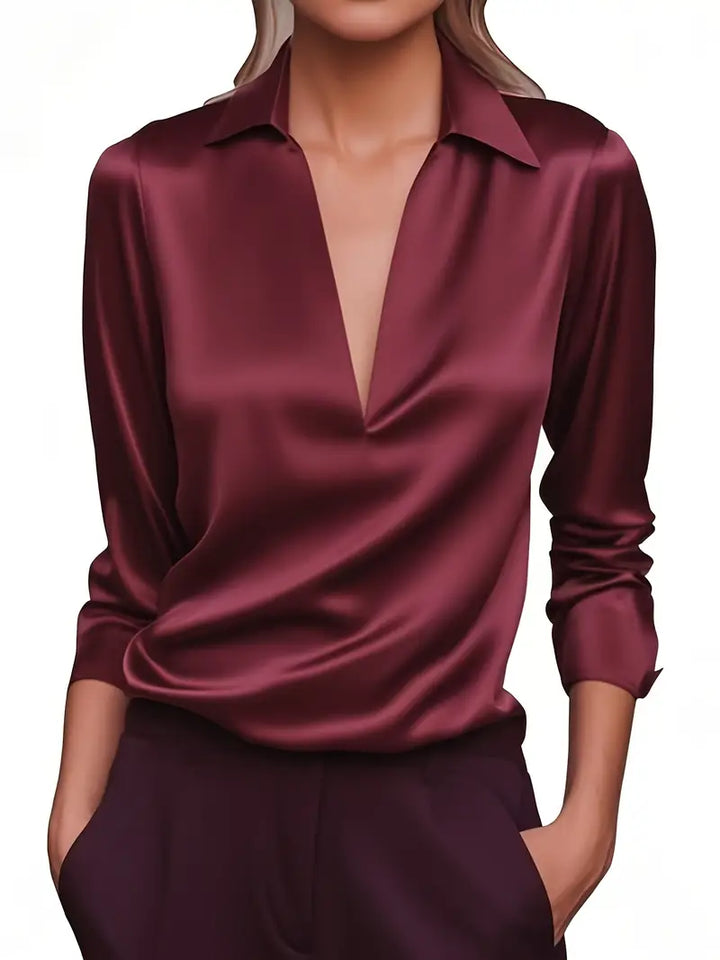 Nadene - Camicetta Con Scollo a V Premium