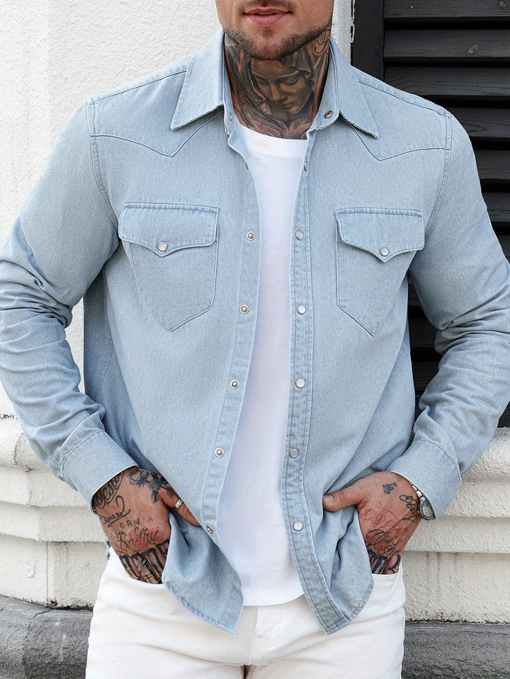 Zeynal - Camicia Casual in Denim