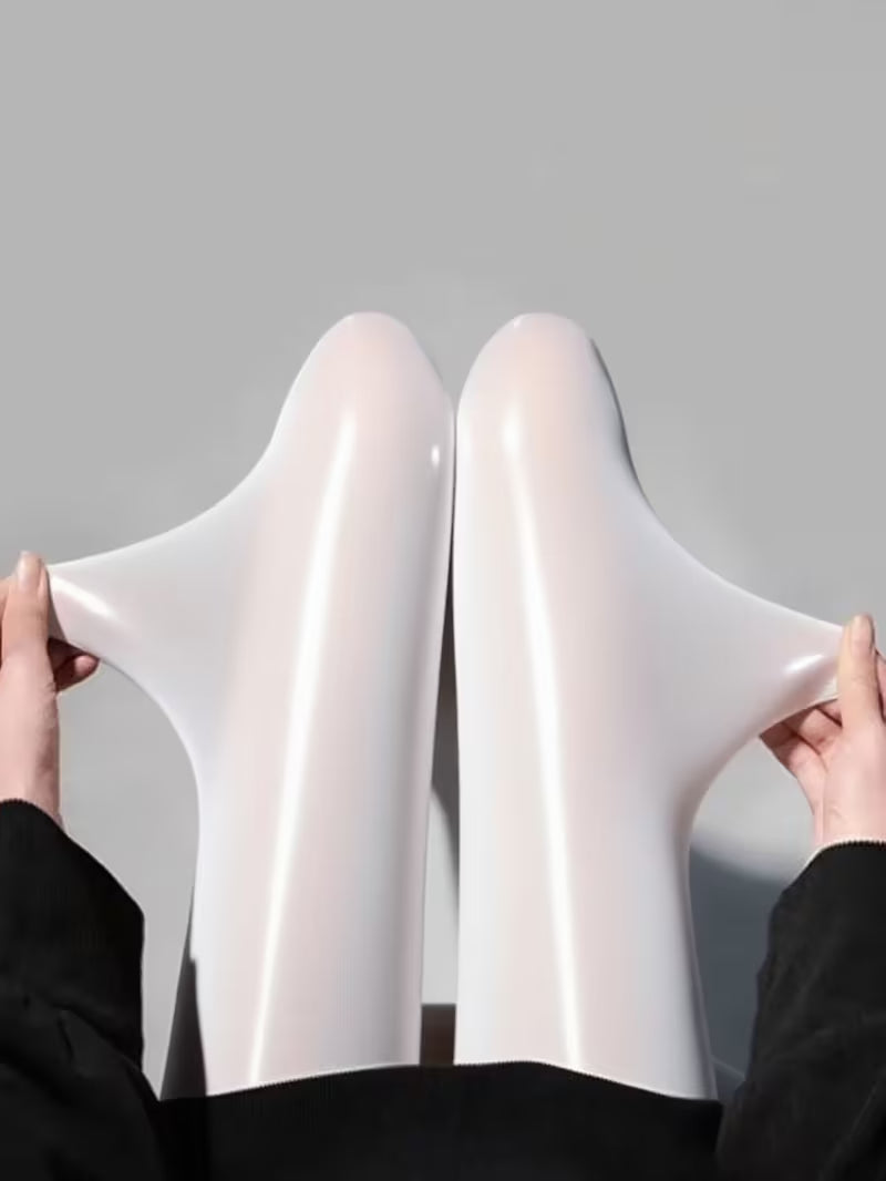 Bekah - Collant Elasticizzati Con Piedini ad Alta Lucentezza