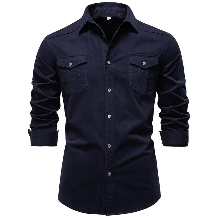 Sampath - Camicia di Cotone a Maniche lunghe