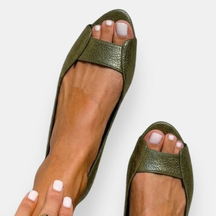 Fryda - Sandali Piatti Metallizzati
