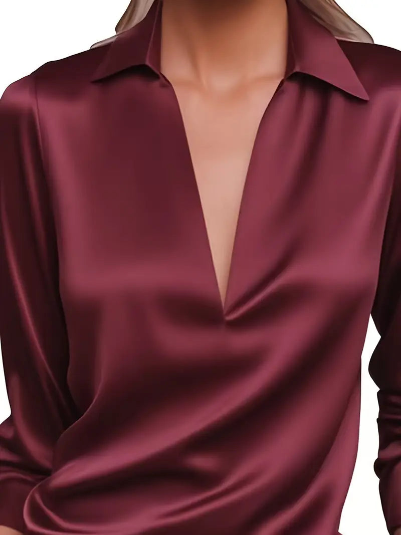 Nadene - Camicetta Con Scollo a V Premium