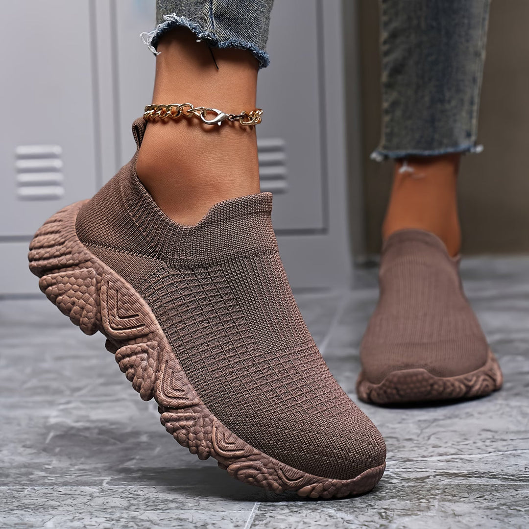 Elisha - Scarpe Lavorate a Maglia Con Suola Spessa