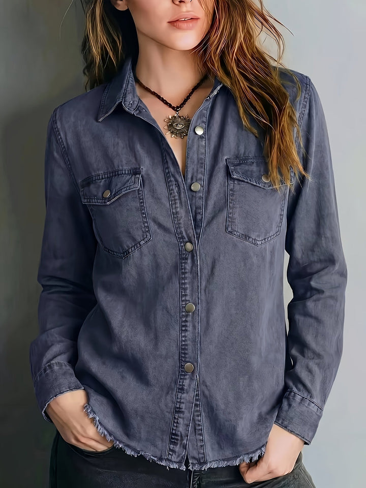 Blazka - Camicia Elegante Con Bottoni Sul Davanti E Taschino