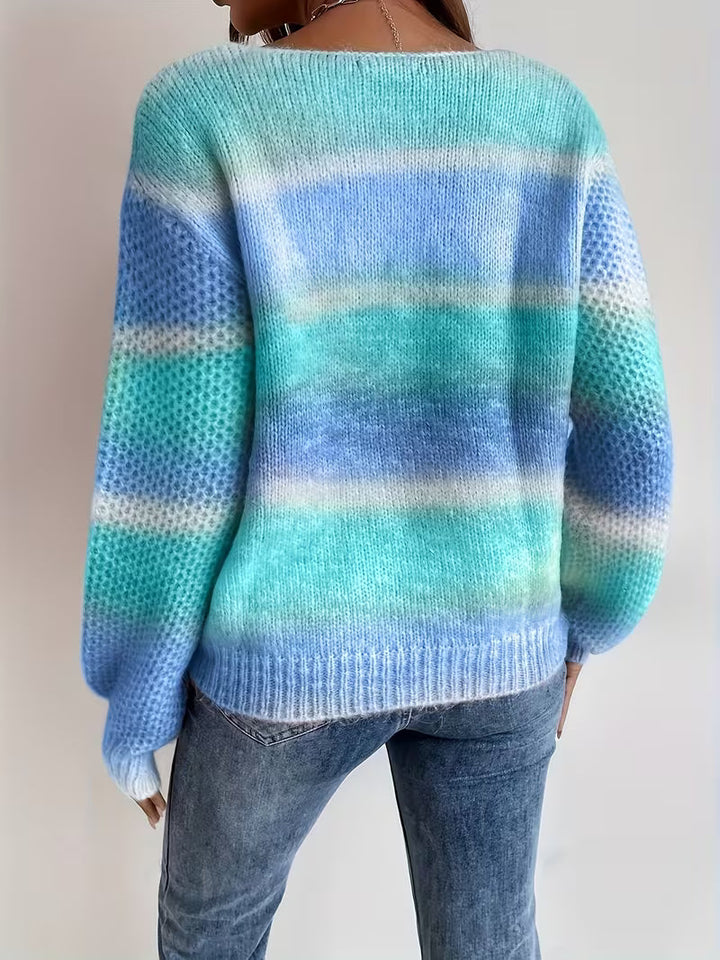 Errin - Maglione Lavorato a Maglia Con Sfumature Di Colore