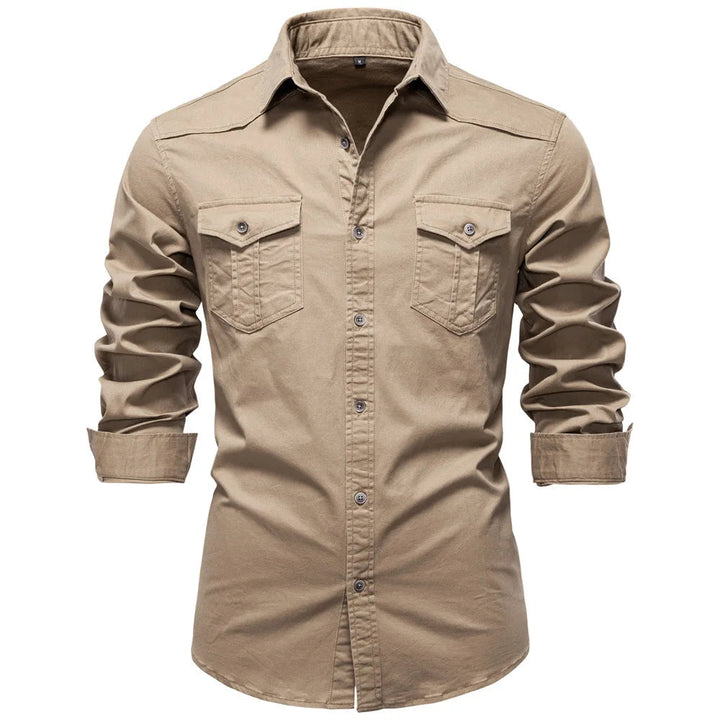 Sampath - Camicia di Cotone a Maniche lunghe